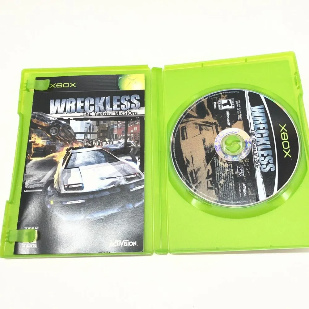 Wreckless: The Yakuza Missions Xbox Original CIB Complete Tested Light Scratches